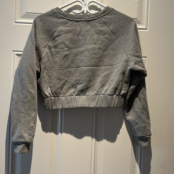 Juicy Couture Grey Cropped Sweatshirt - Picture 3 of 4